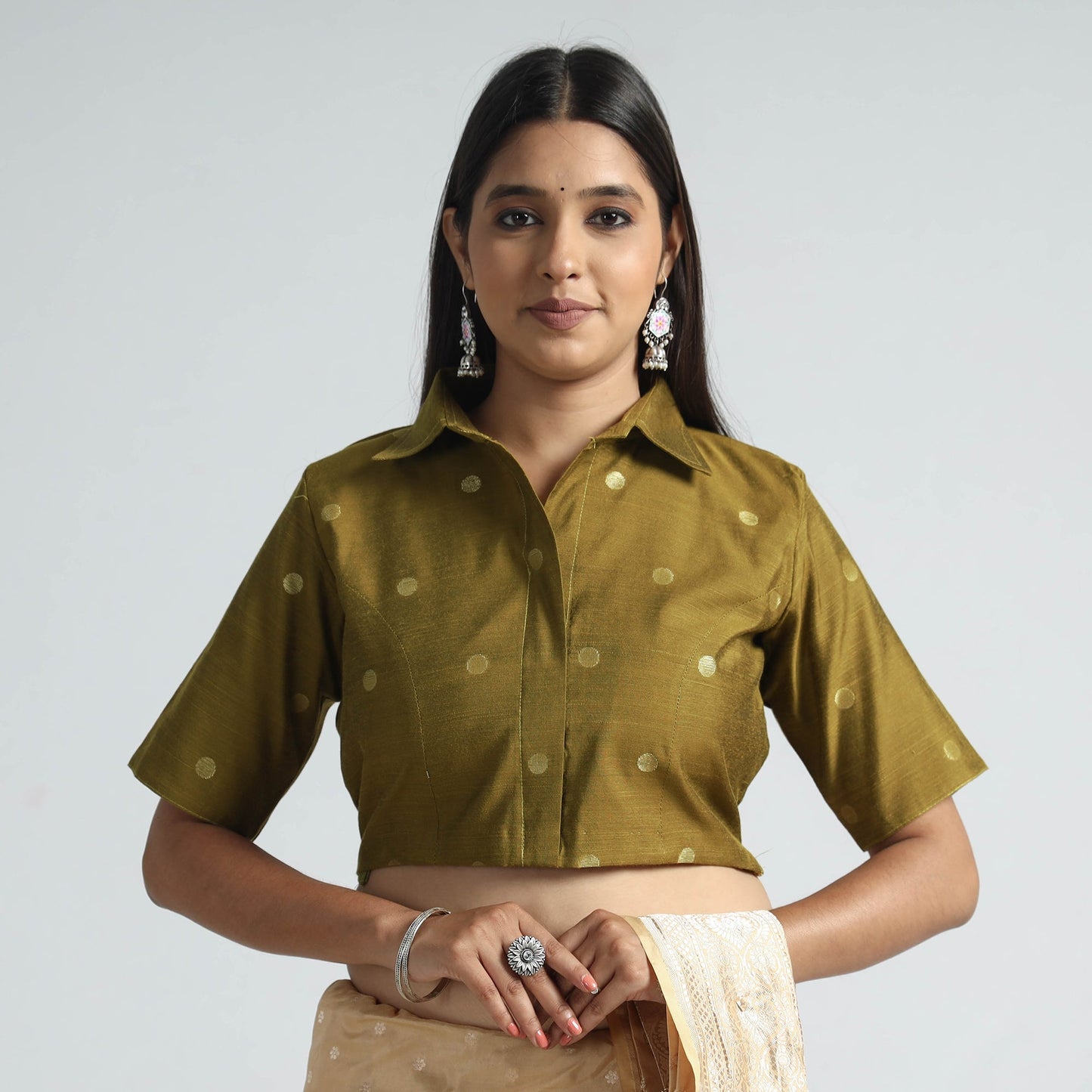 Silk Stitched Blouse