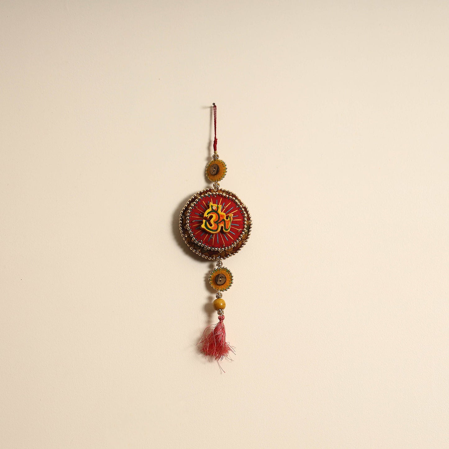 Diwali Decor Felt & Beadwork Wall Hanging Online in India