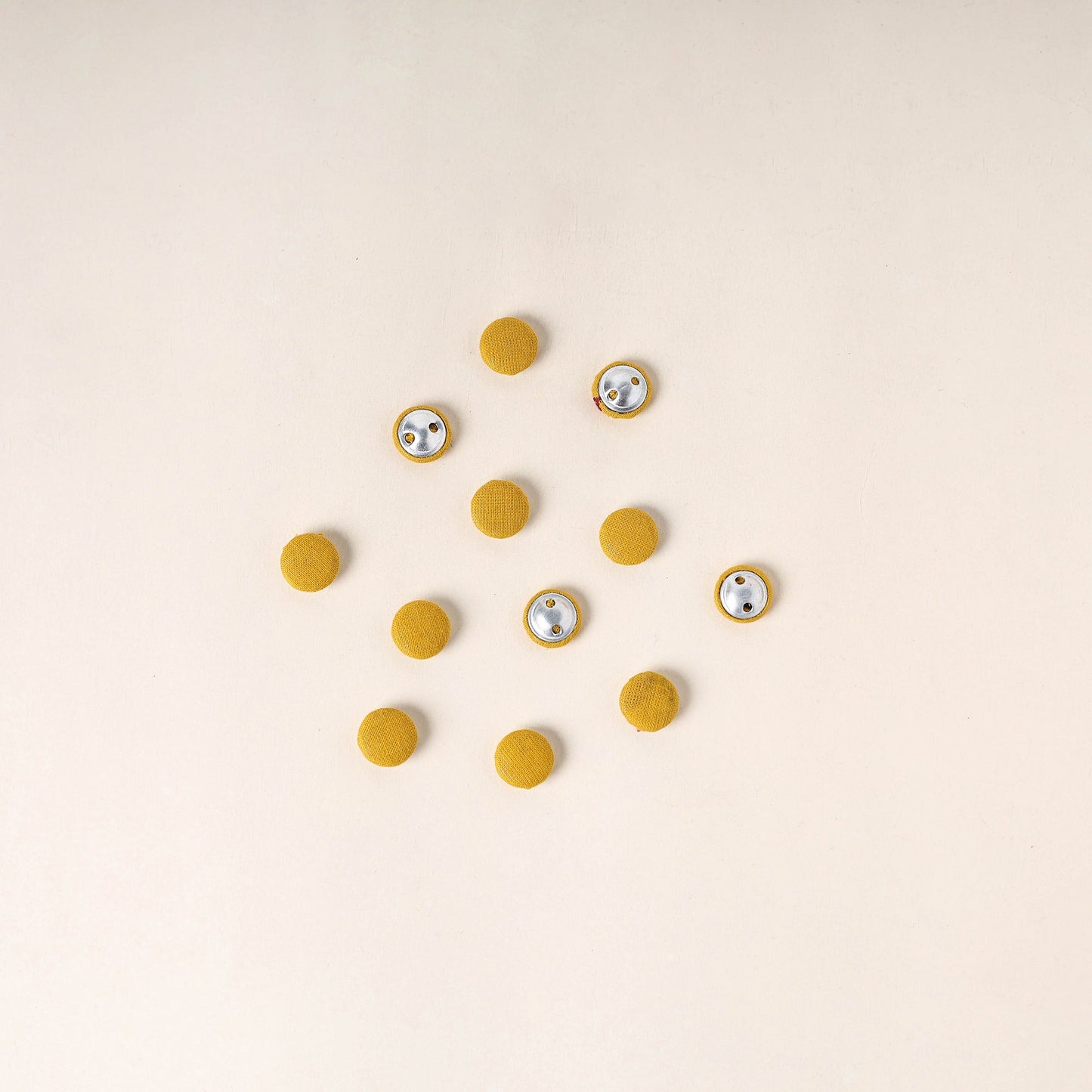Orange Handmade Fabric Button Small at iTokri