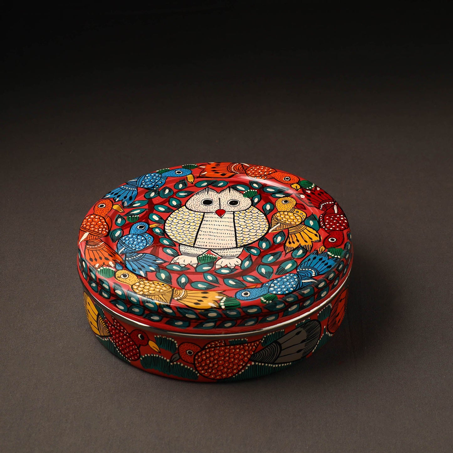 Bengal Patua Handpainted Stainless Steel Casserole