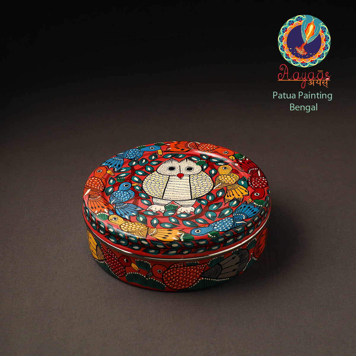 Bengal Patua Handpainted Stainless Steel Casserole