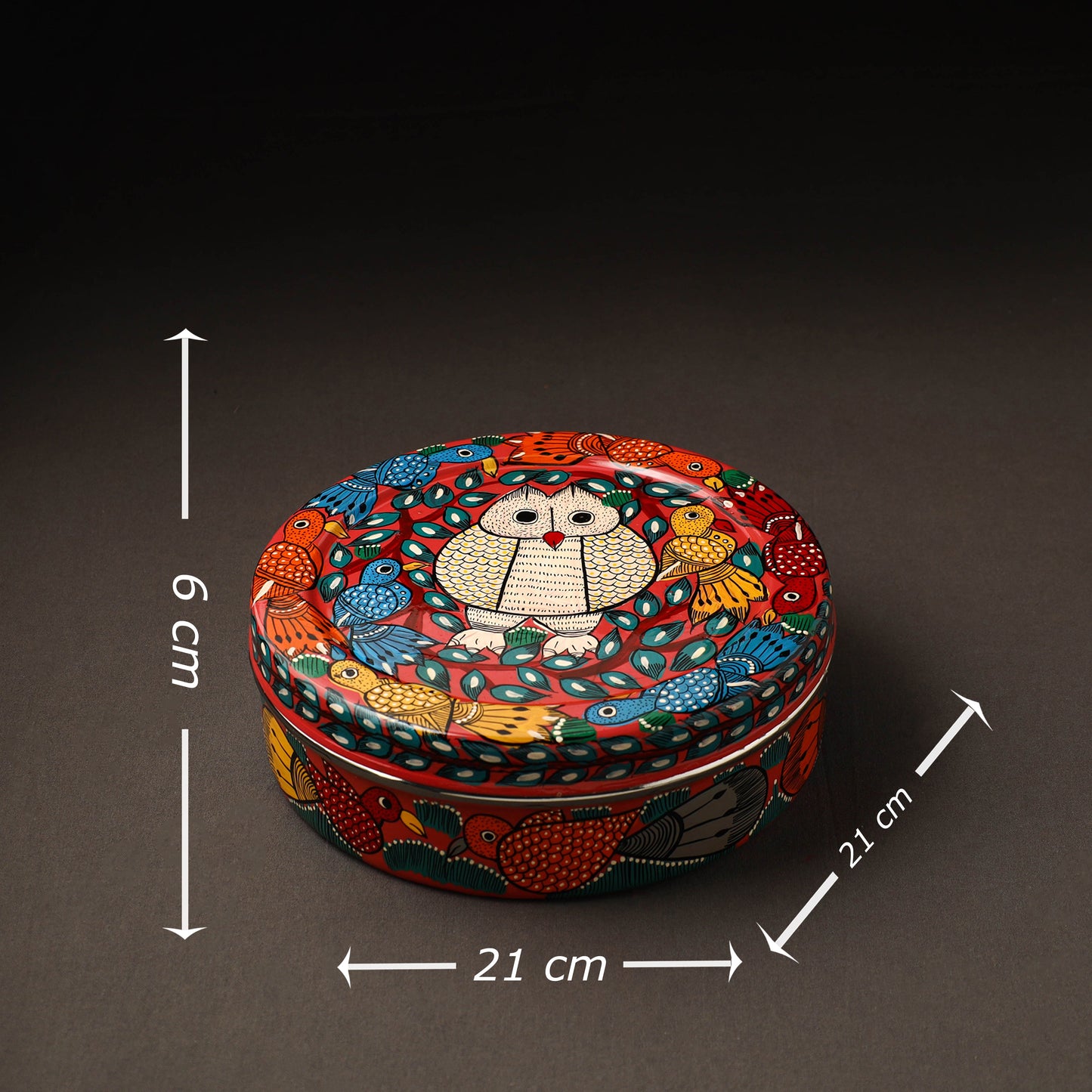 Bengal Patua Handpainted Stainless Steel Casserole