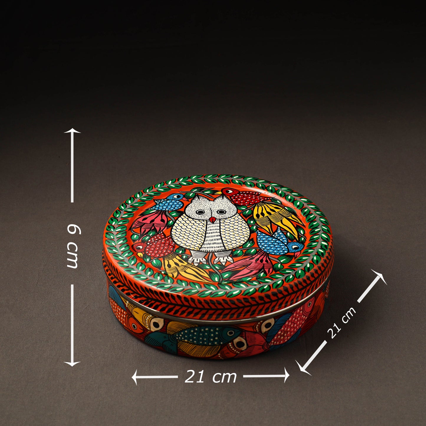 Bengal Patua Handpainted Stainless Steel Casserole