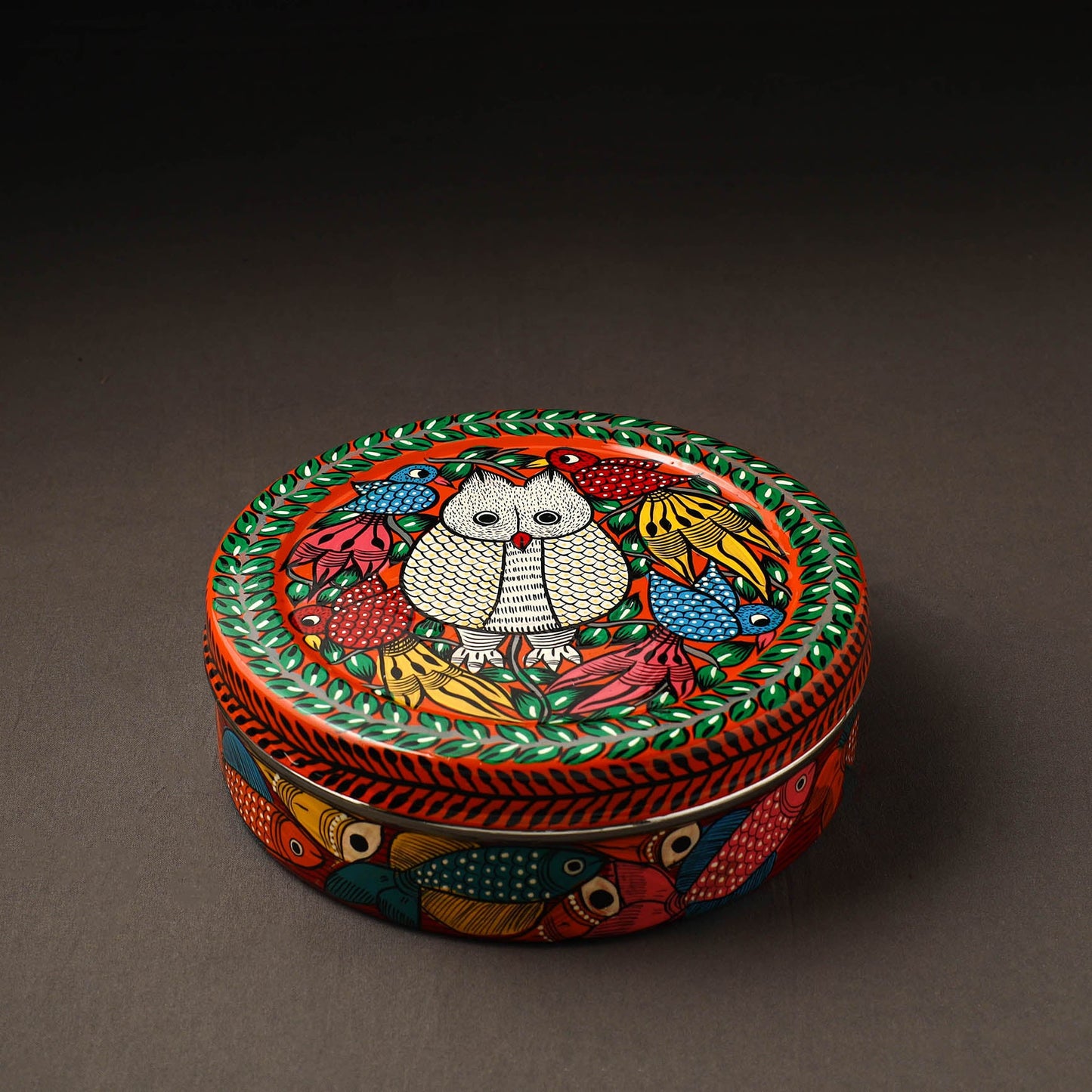 Bengal Patua Handpainted Stainless Steel Casserole