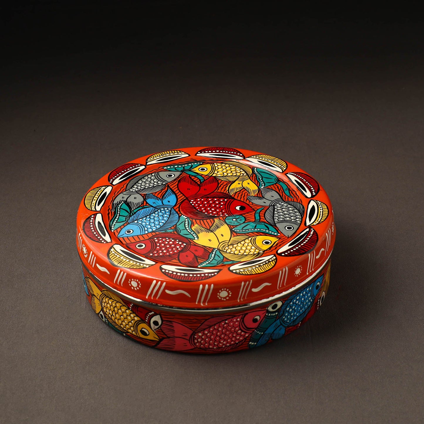 Bengal Patua Handpainted Stainless Steel Casserole