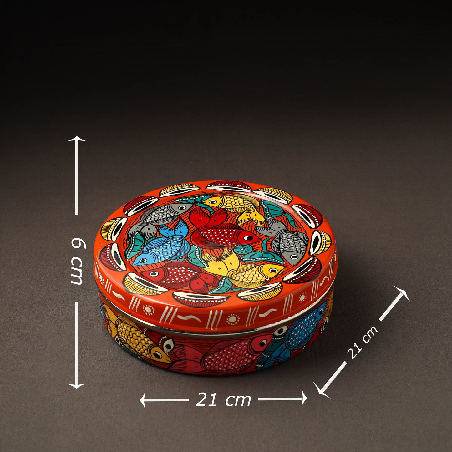 Bengal Patua Handpainted Stainless Steel Casserole