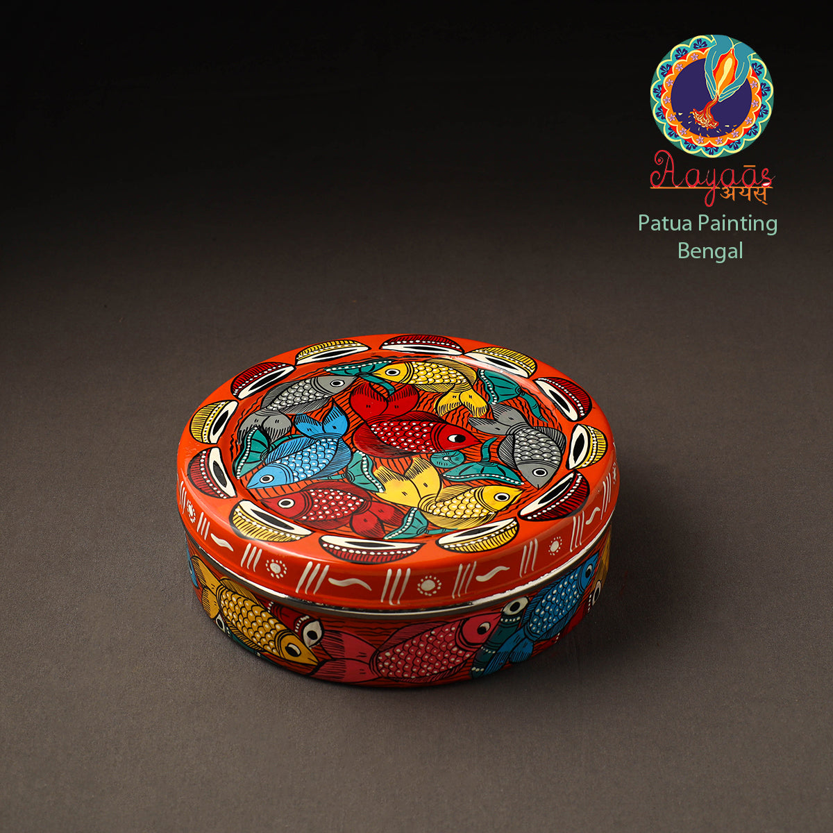 Bengal Patua Handpainted Stainless Steel Casserole