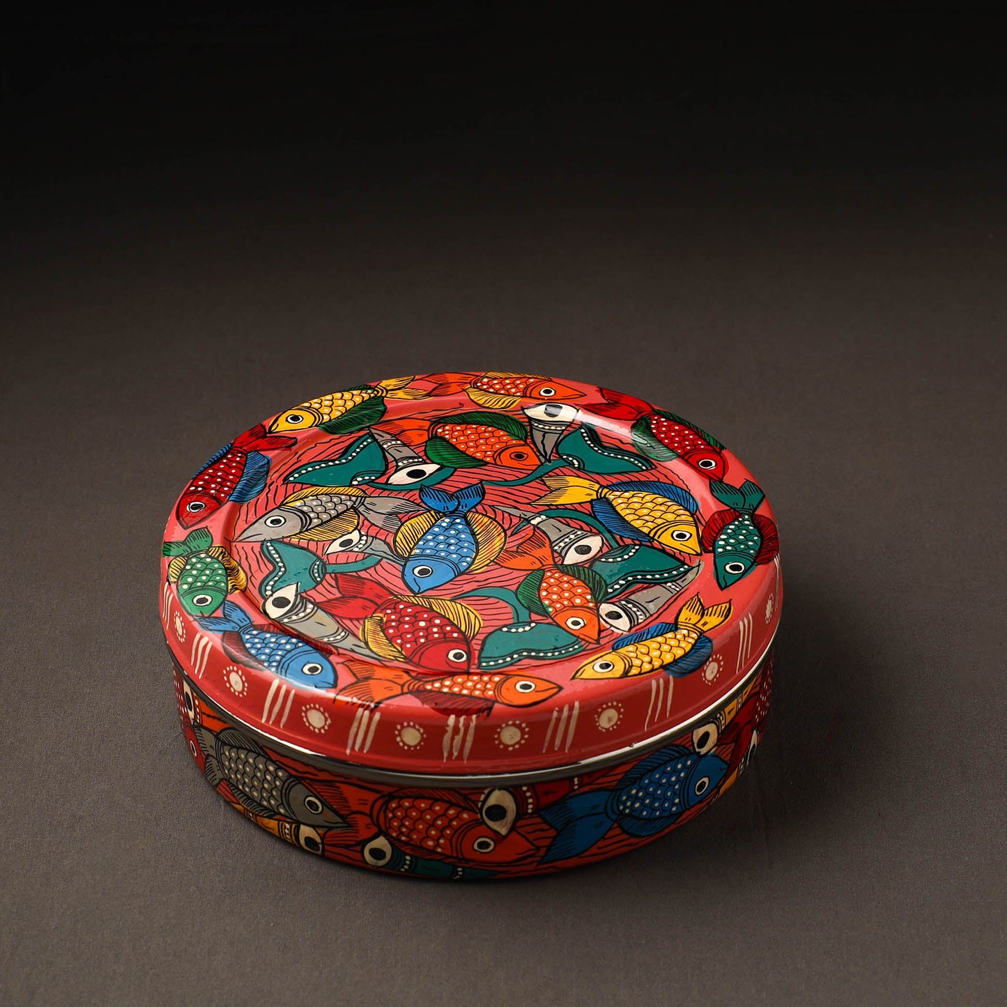 Bengal Patua Handpainted Stainless Steel Casserole