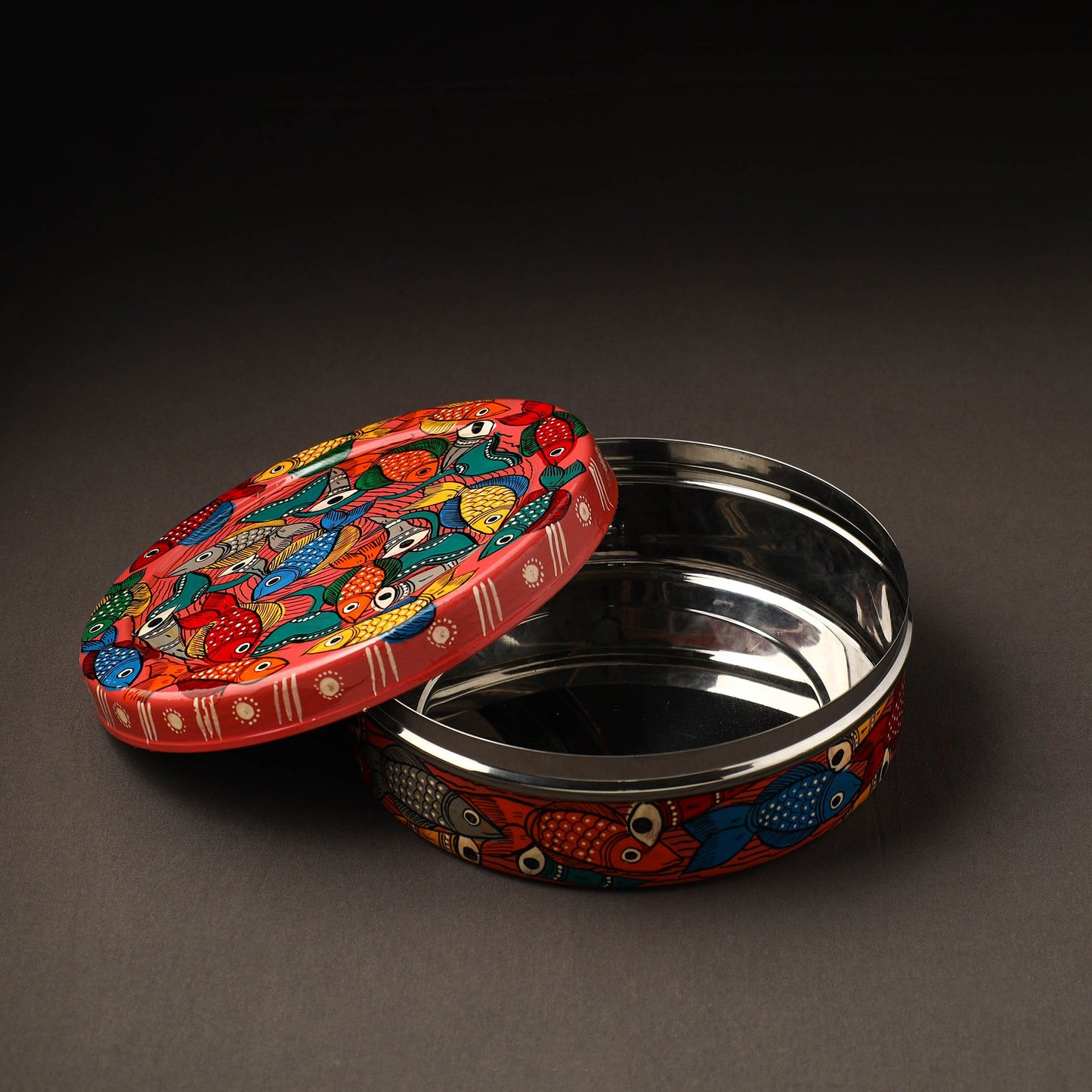 Bengal Patua Handpainted Stainless Steel Casserole