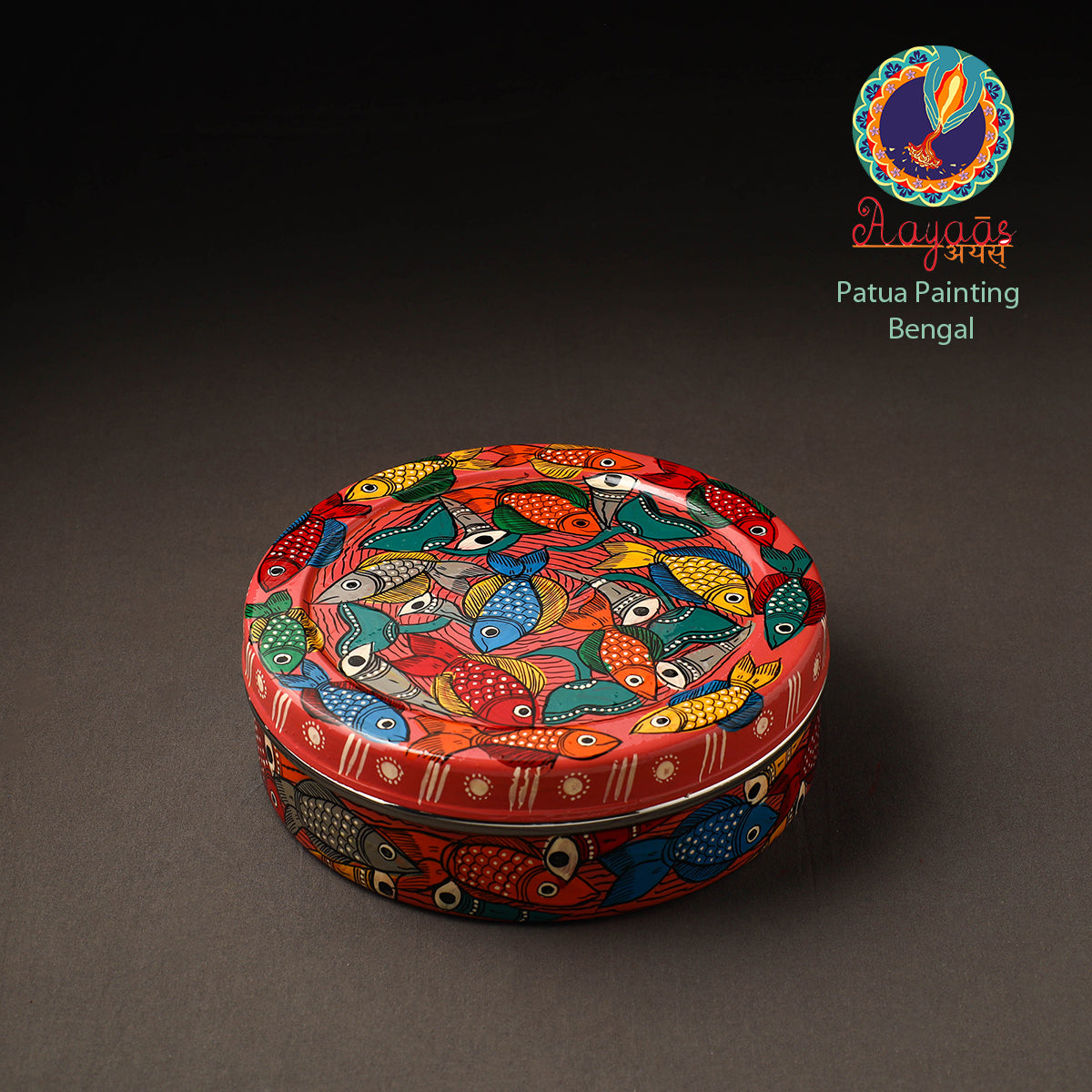 Bengal Patua Handpainted Stainless Steel Casserole