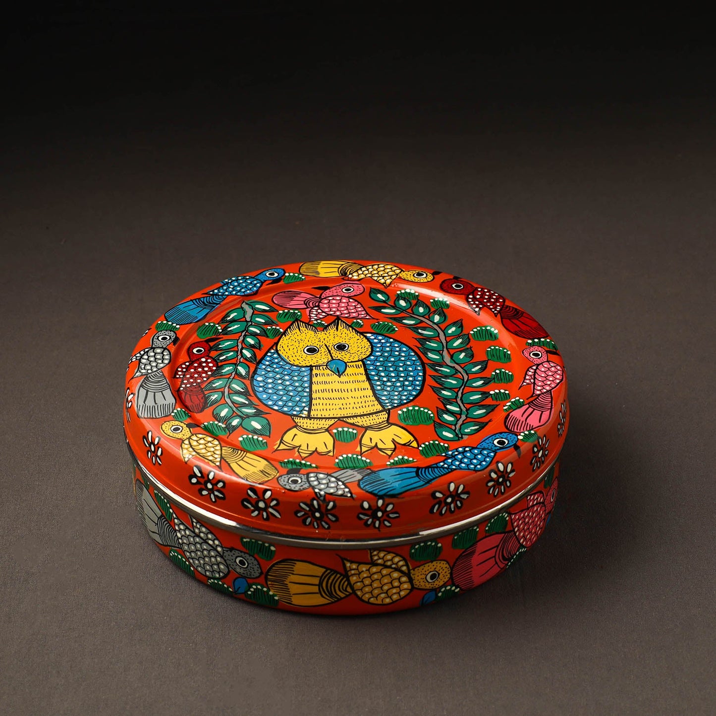 Bengal Patua Handpainted Stainless Steel Casserole