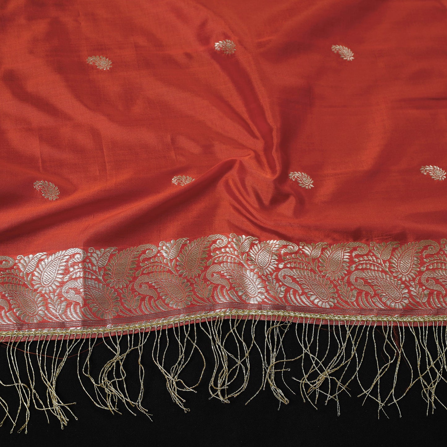 Brocade Handloom Mulberry Silk Banarasi Stole