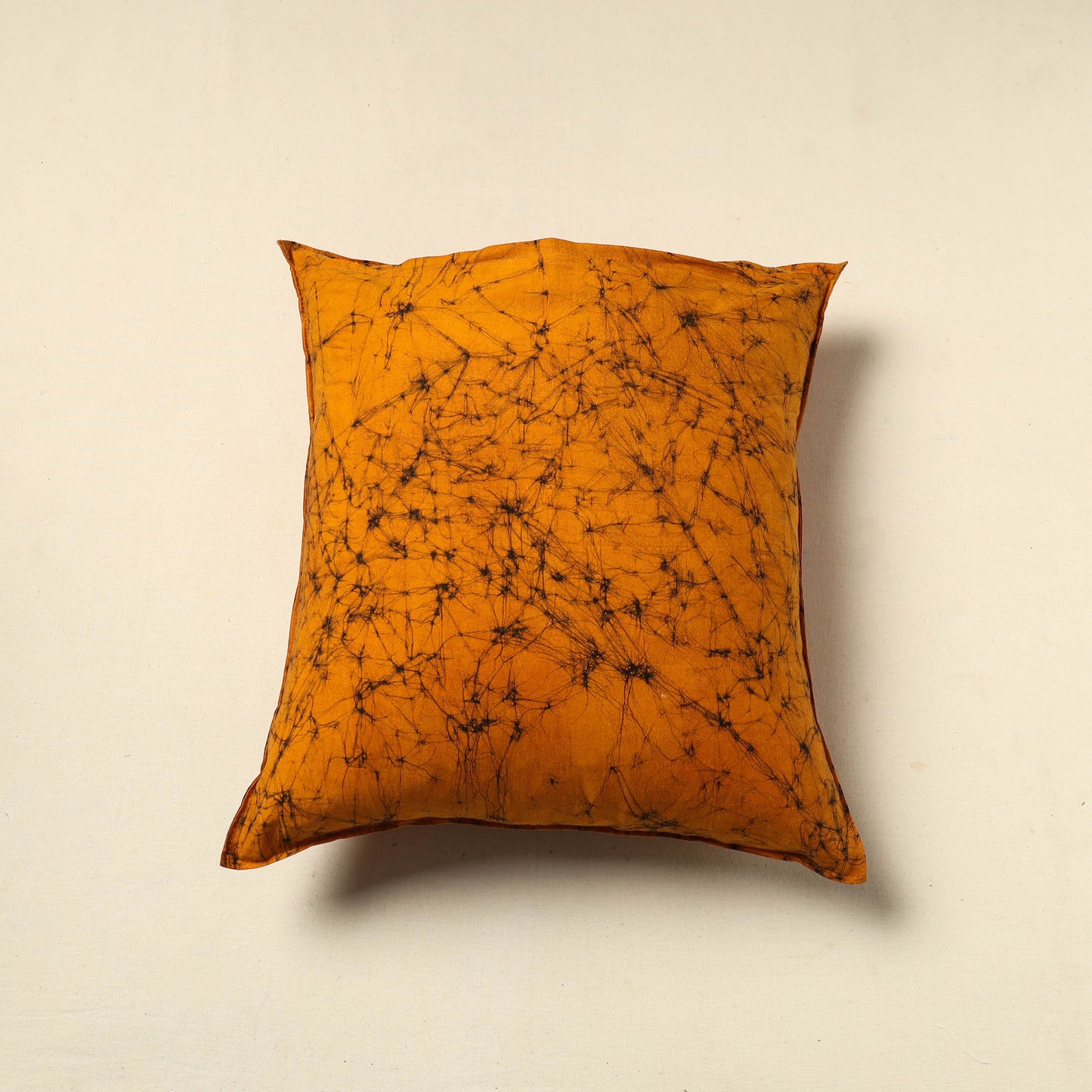 Orange Cotton Hand Batik Cushion Cover
