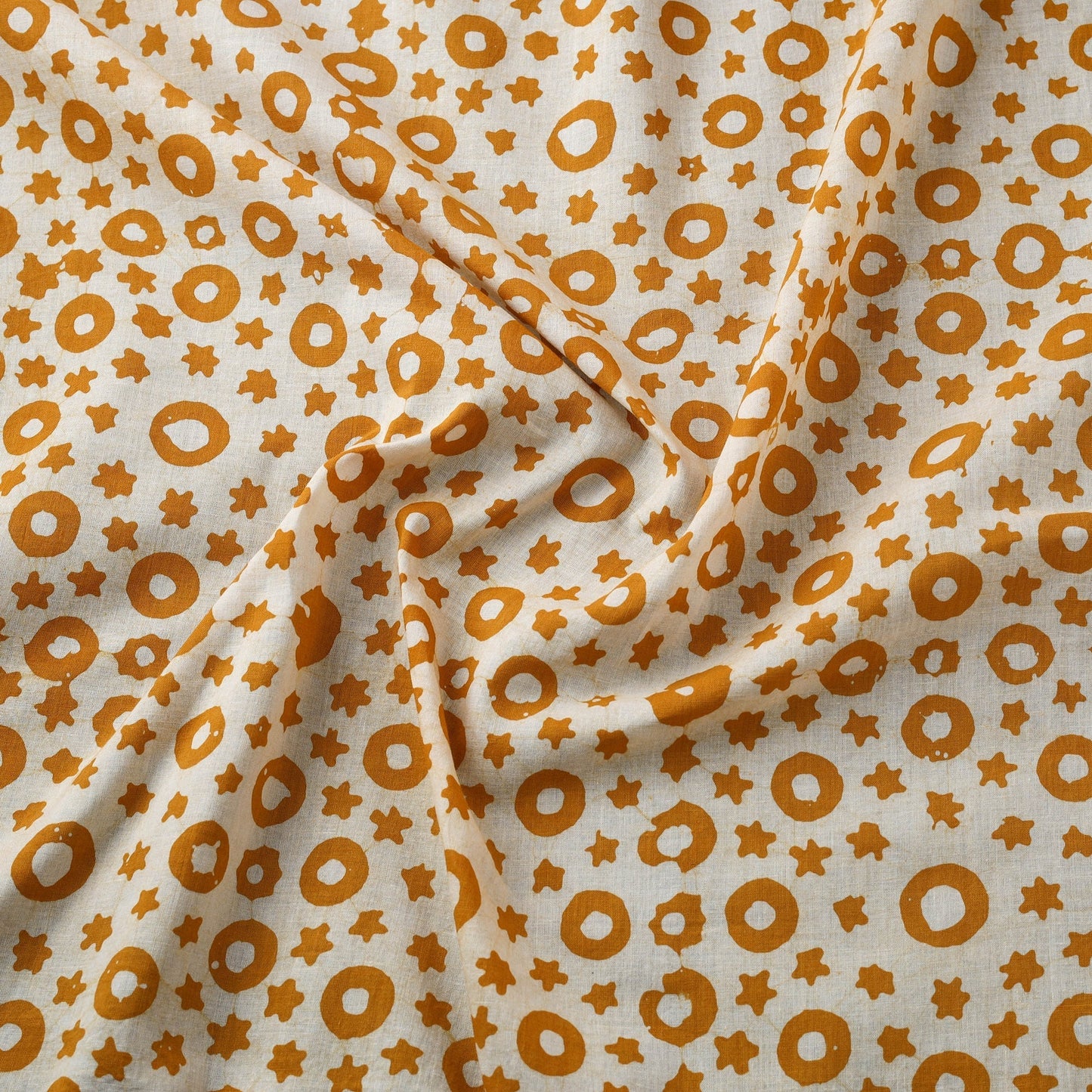 Cotton kutch hand block batik print fabric 05 - handcrafted