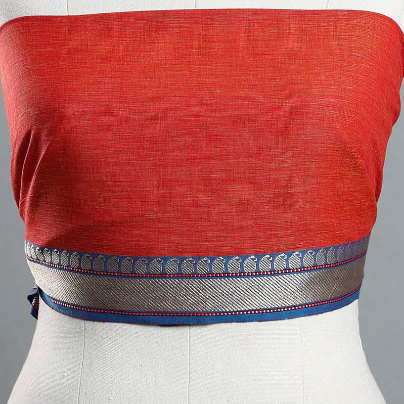 Buy Orange Dharwad Cotton Blouse Piece