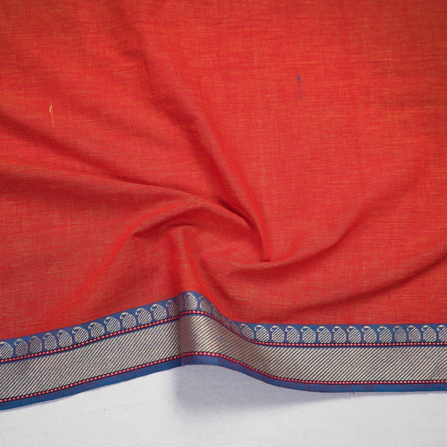 Buy Orange Dharwad Cotton Blouse Piece