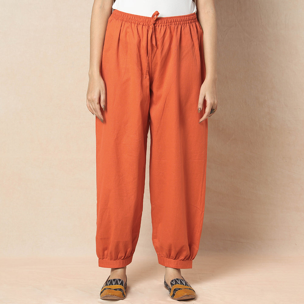 Buy Flex Cotton Plain Elasticated Pant Online l iTokri.com