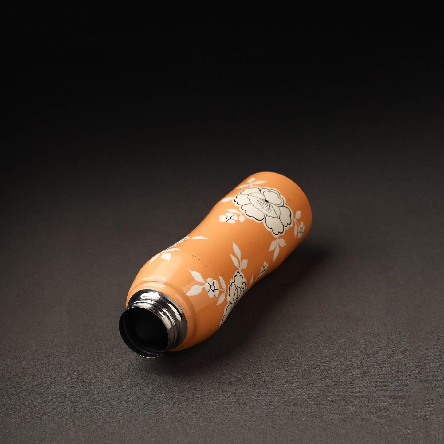 Floral Handpainted Enamelware Stainless Steel Water Bottle
