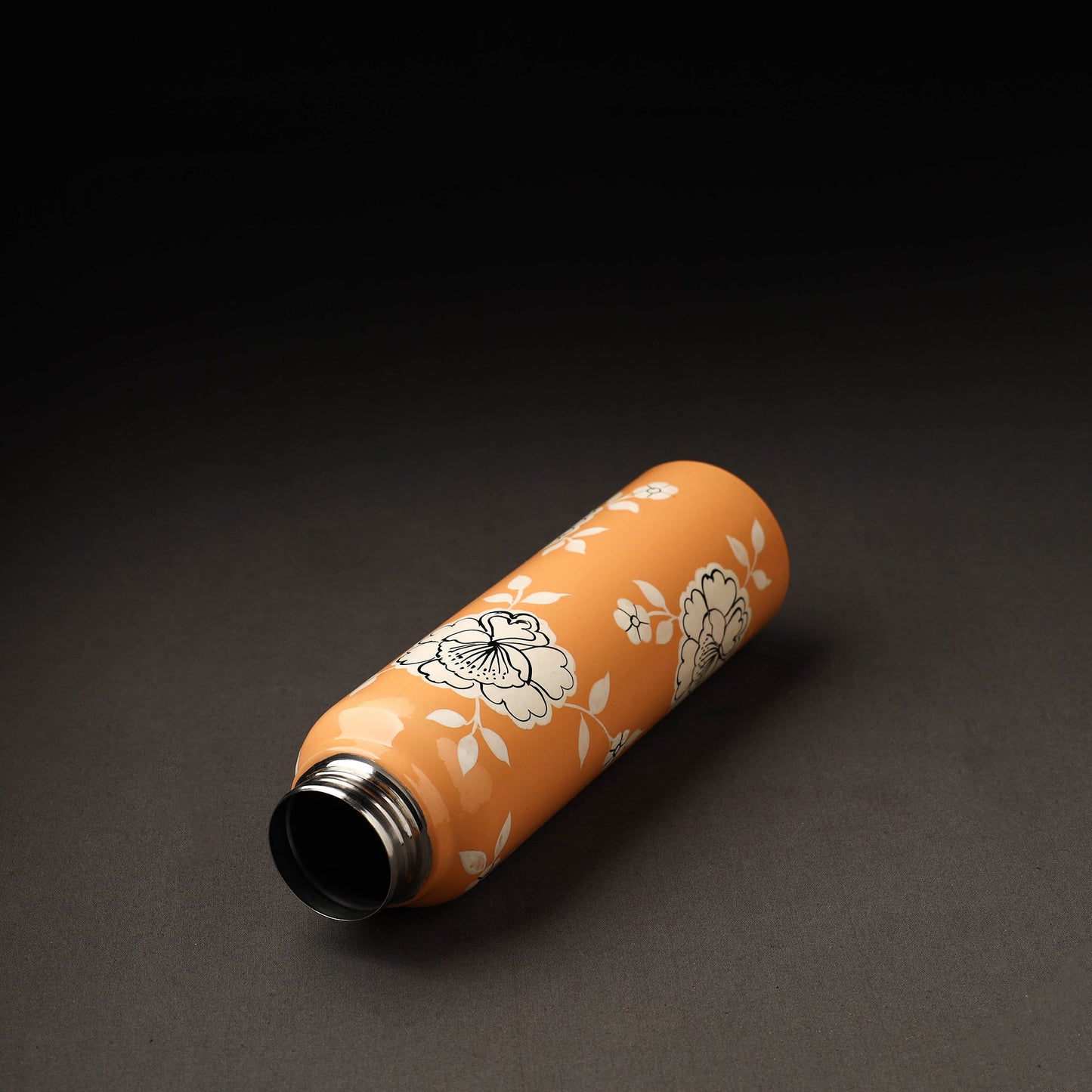 Floral Handpainted Enamelware Stainless Steel Water Bottle