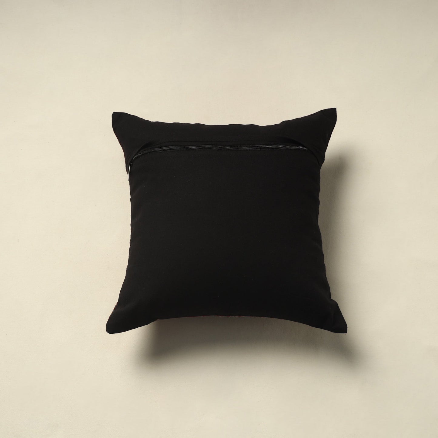 Orange - gavanti kasuti hand embroidery cushion cover (16 x