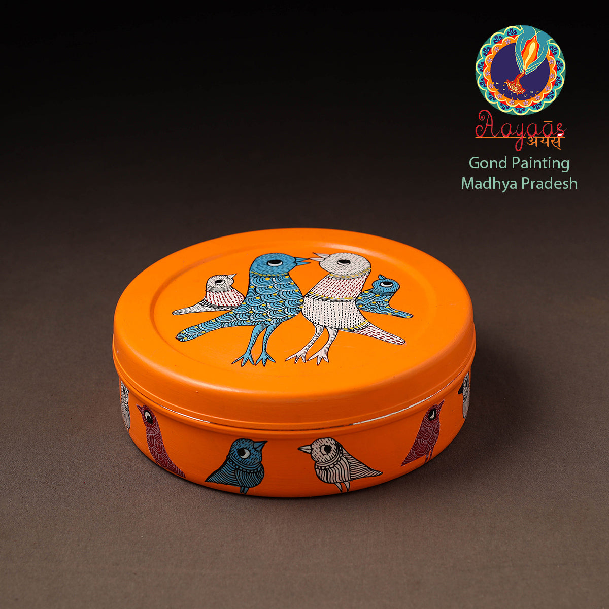 Gond Handpainted Stainless Steel Casserole