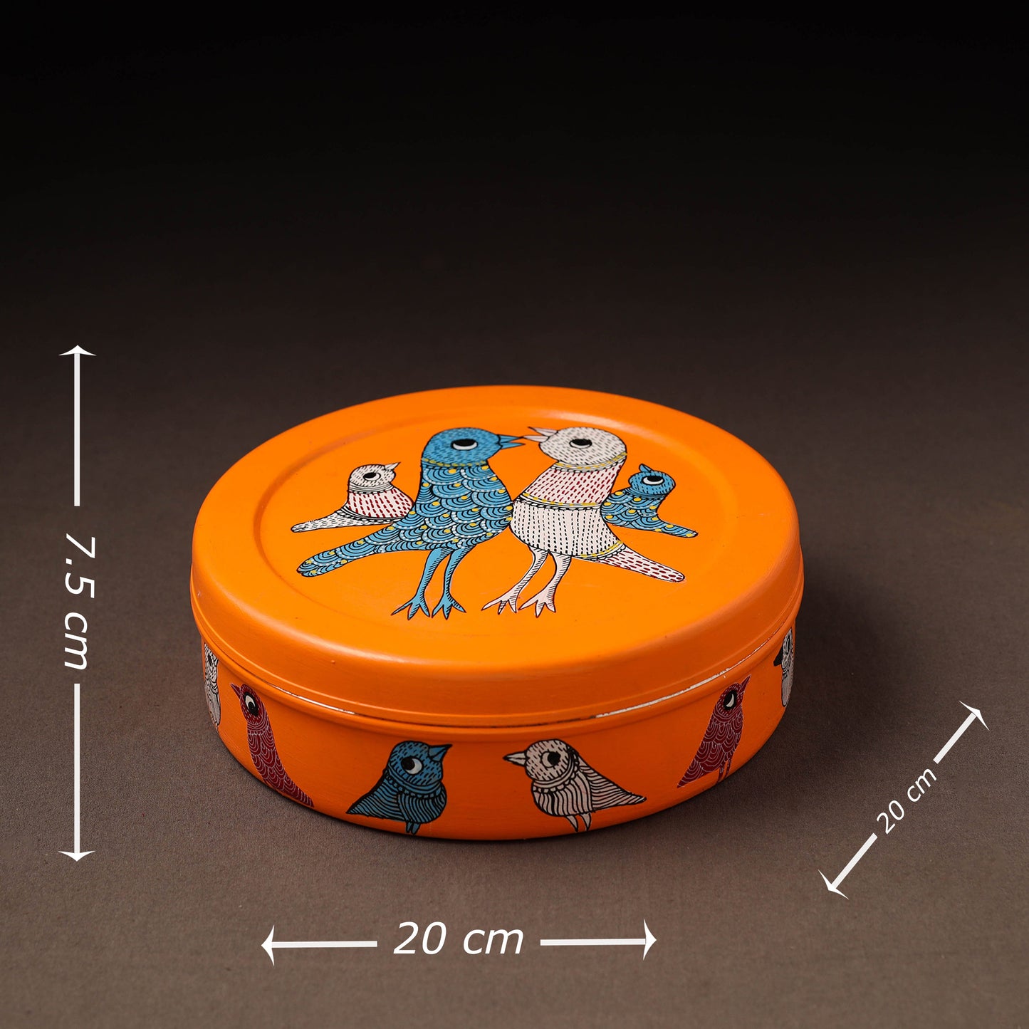 Gond Handpainted Stainless Steel Casserole