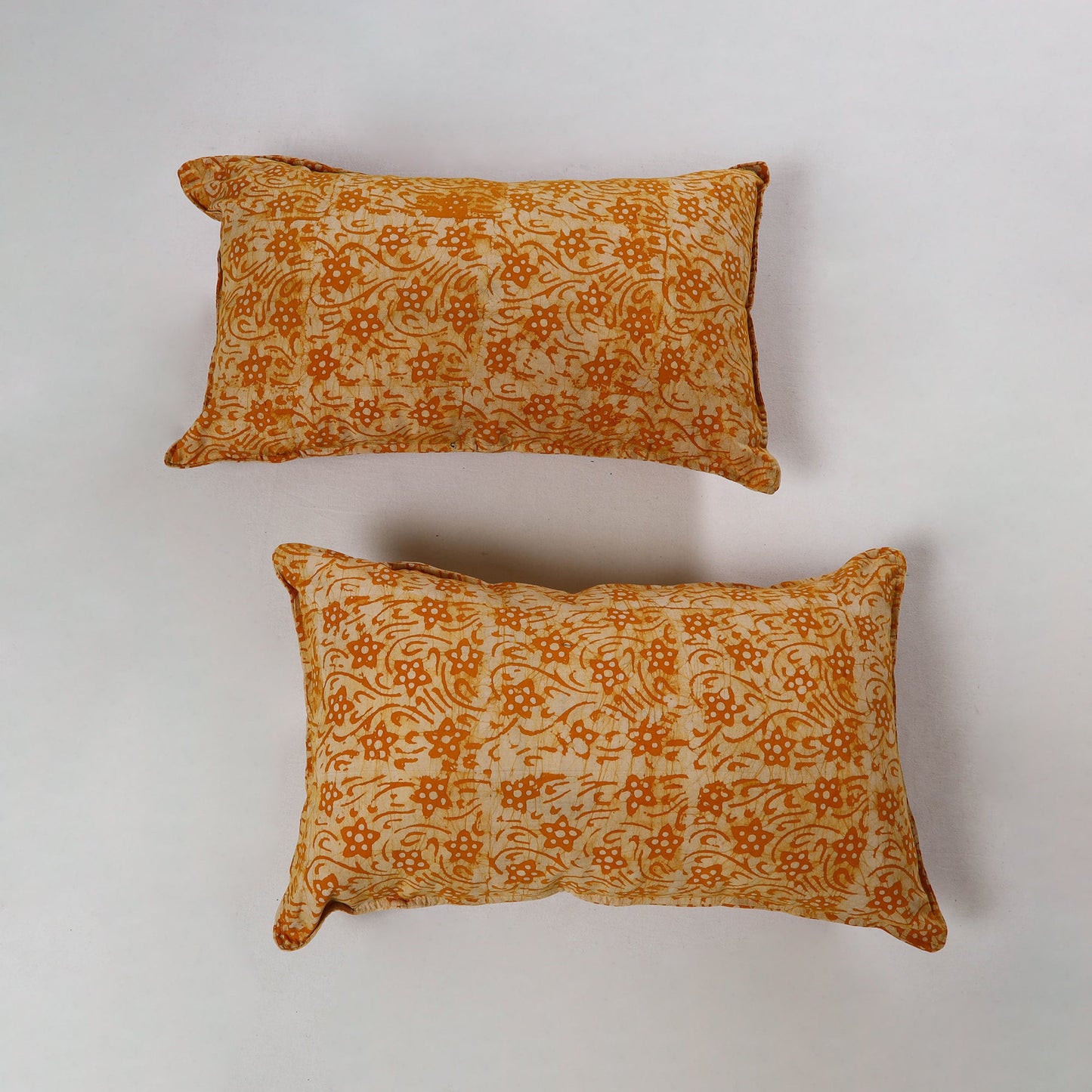 Hand Batik Printed Cotton Pillow Cover (Set of 2) 06