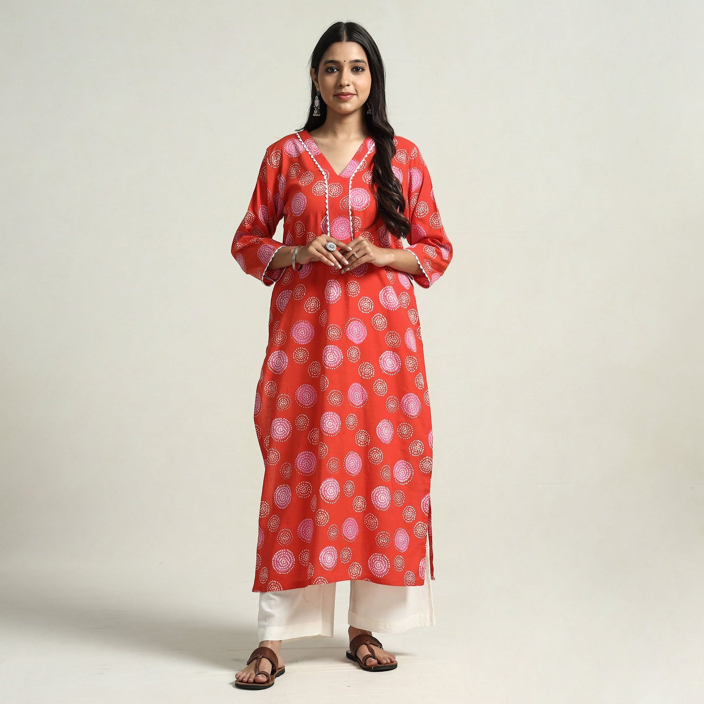 batik printed kurta