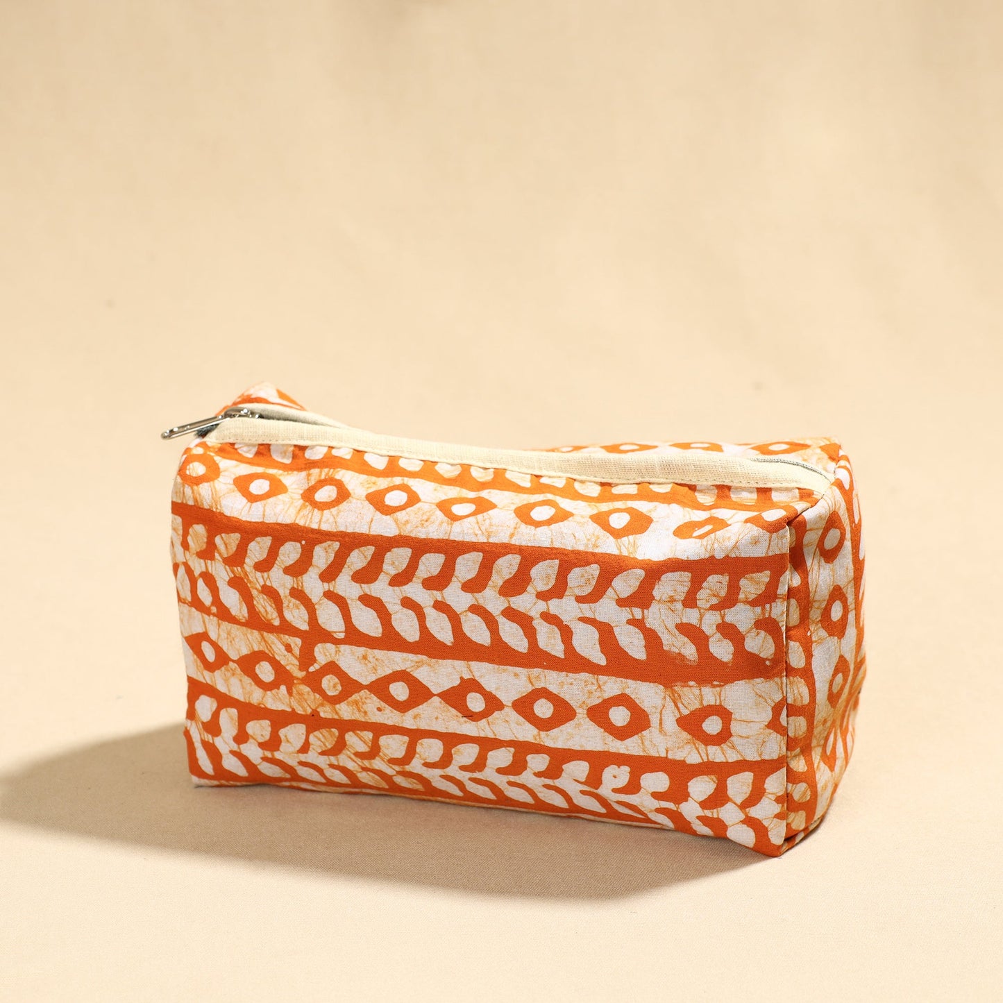 Hand Batik Printed Cotton Toiletry Pouch 02
