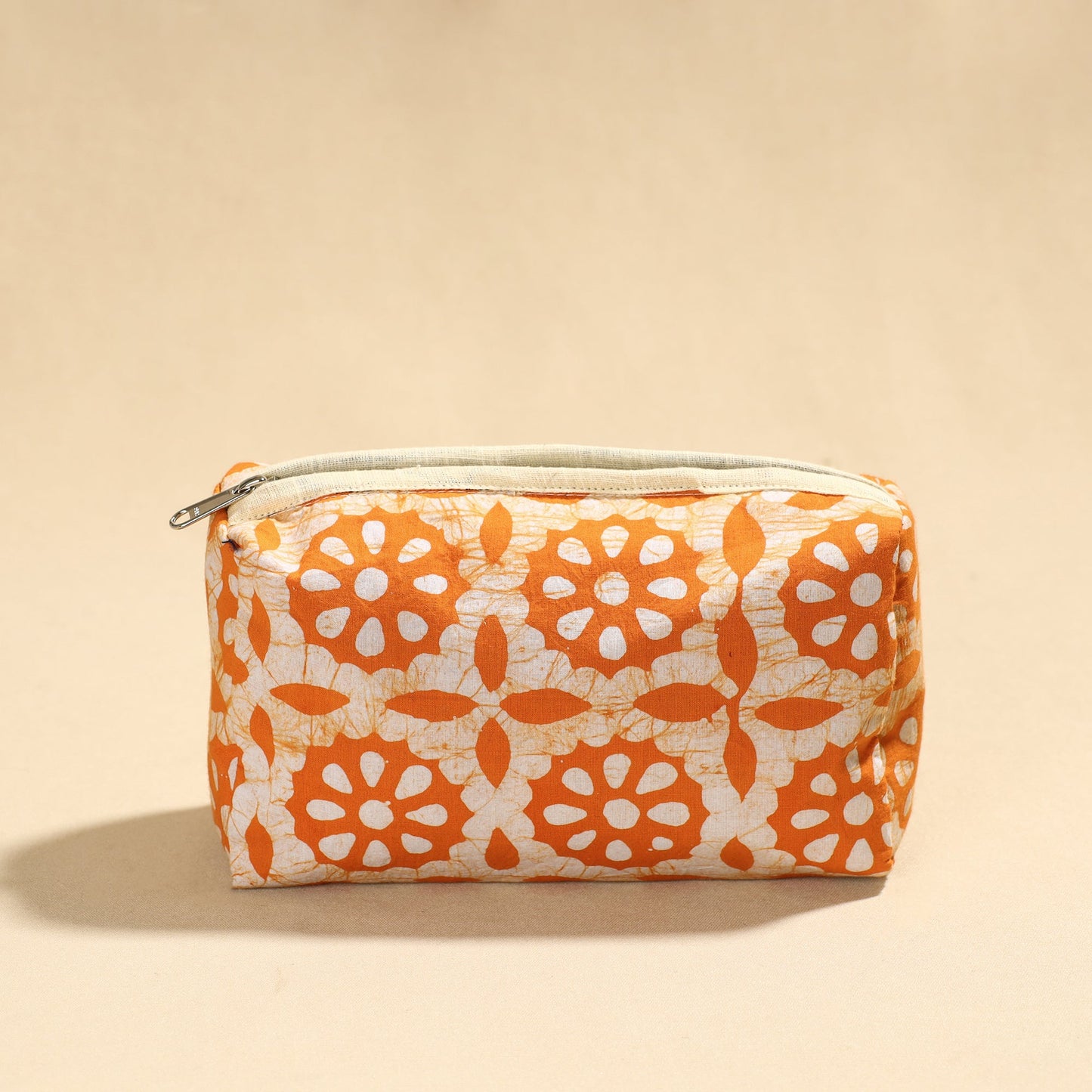 Hand Batik Printed Cotton Toiletry Pouch 02