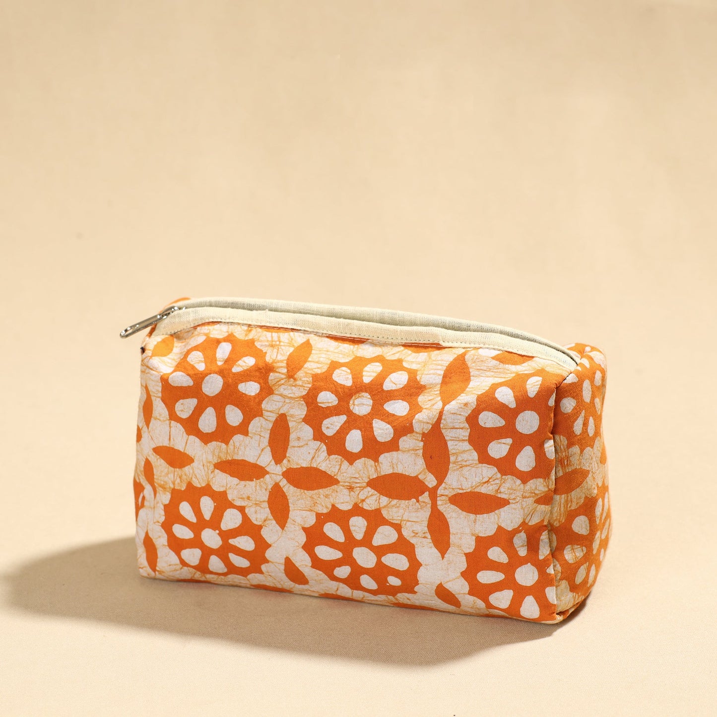 Hand Batik Printed Cotton Toiletry Pouch 02