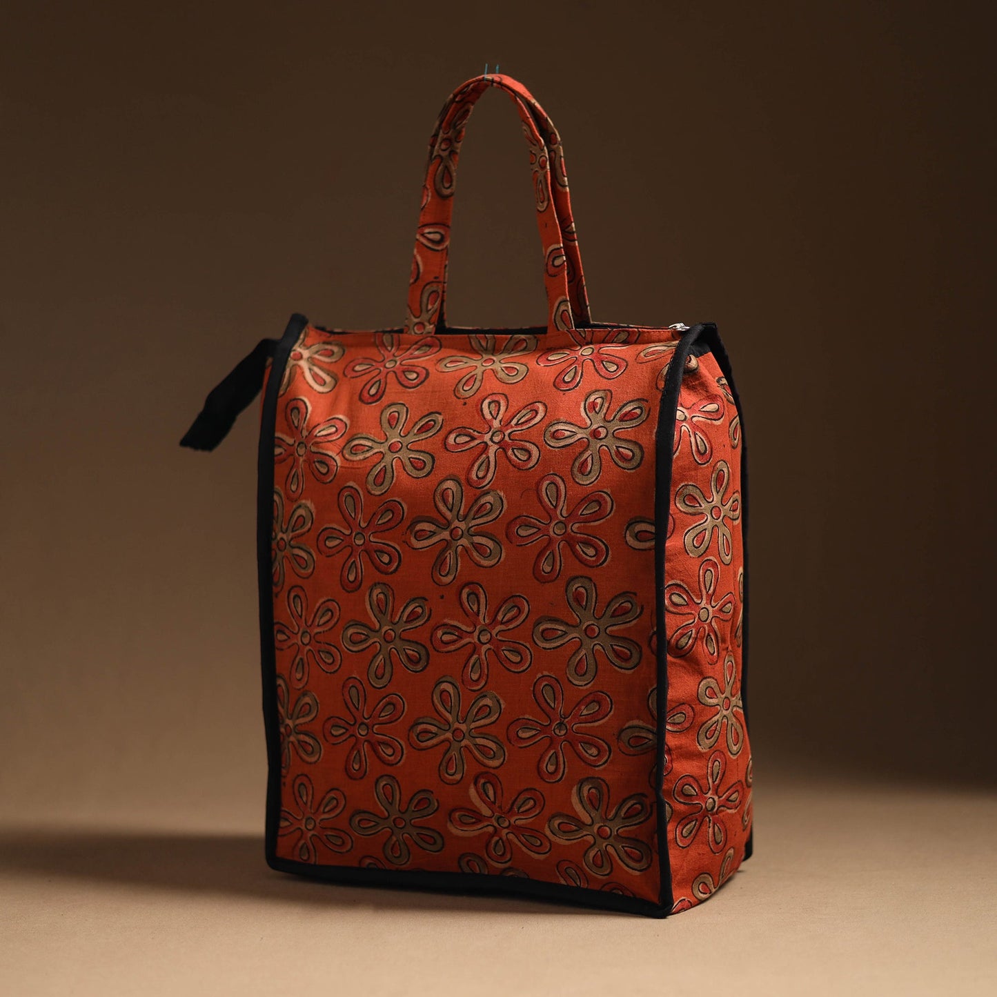 Orange Eco Friendly Handcrafted Cotton Shopping Bag