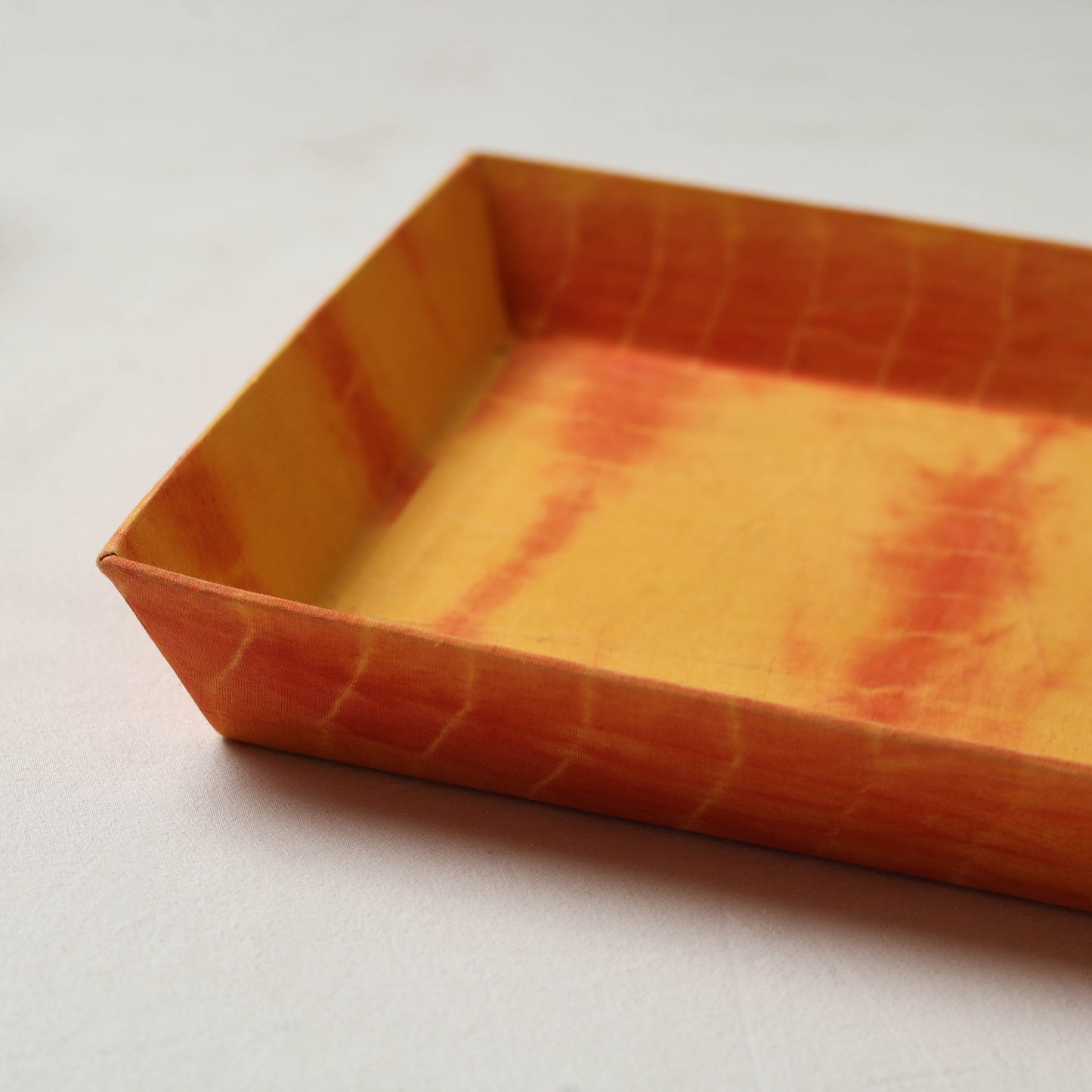 Orange - handcrafted fabric valet tray (12 x 10 in) 22