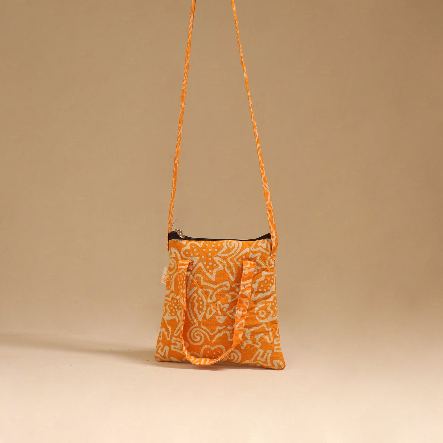 Handcrafted quilted sling bag 28