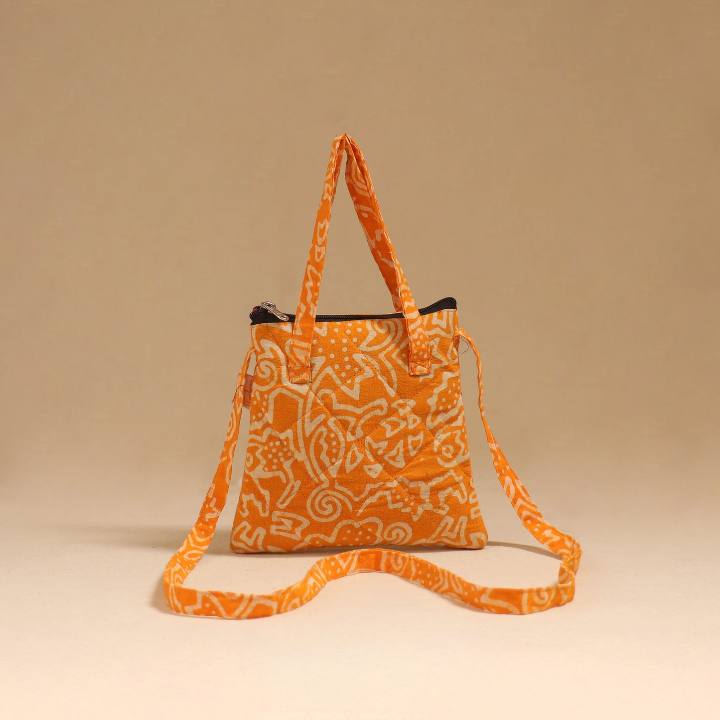 Handcrafted quilted sling bag 28