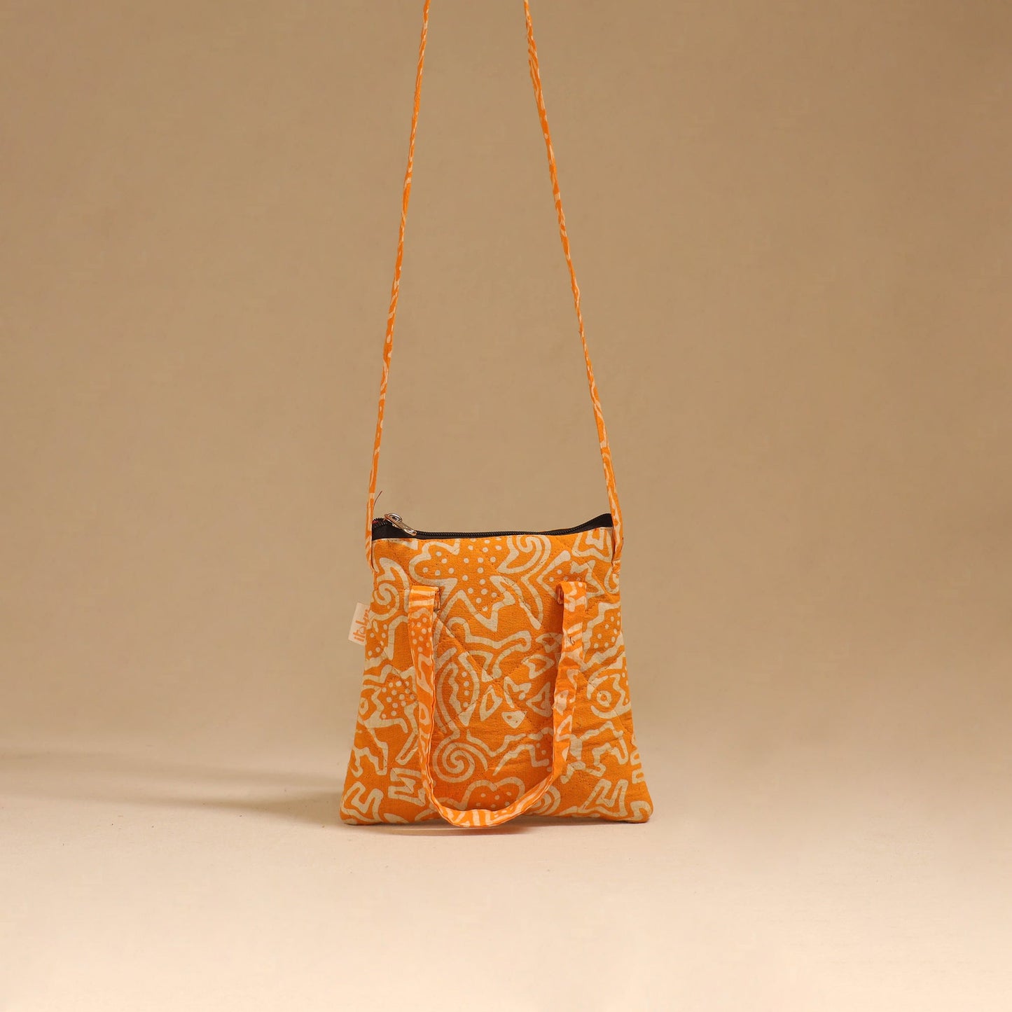 Handcrafted quilted sling bag 28
