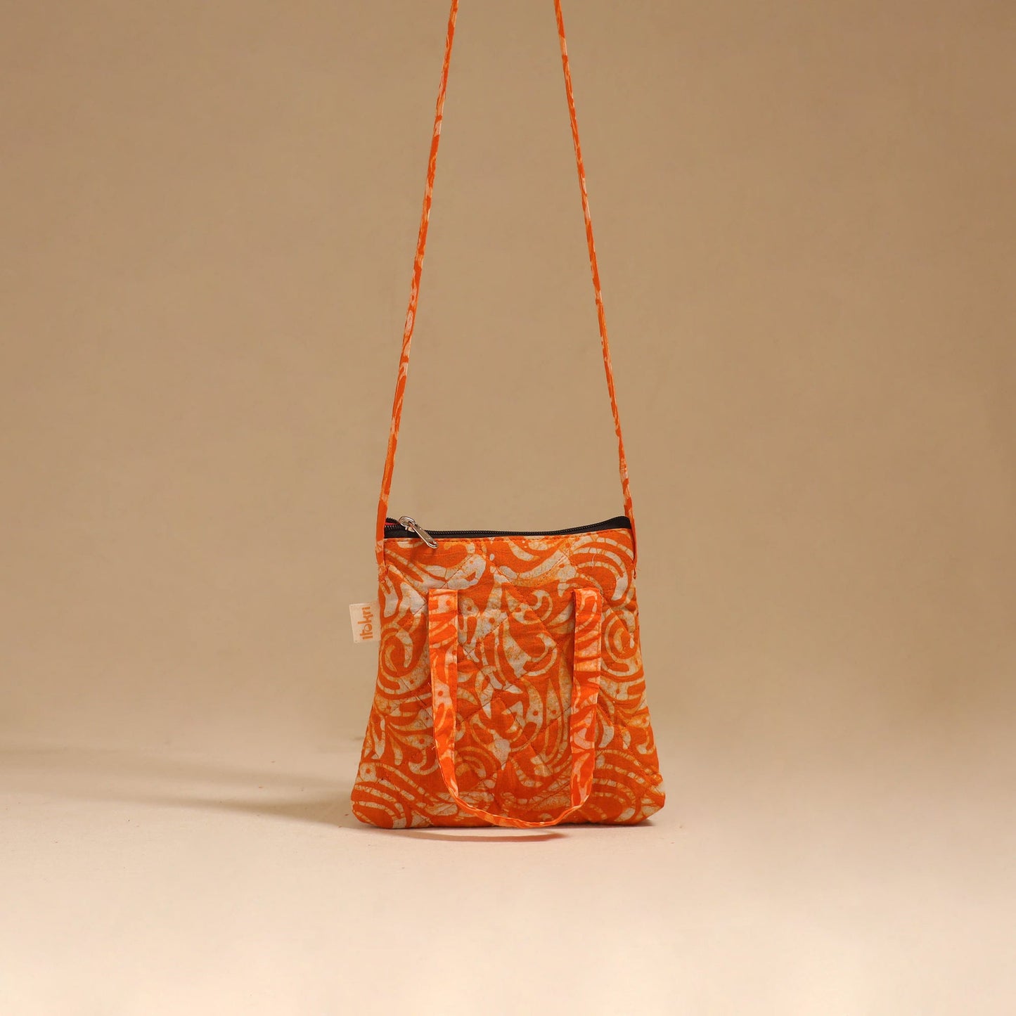 Handcrafted quilted sling bag 37
