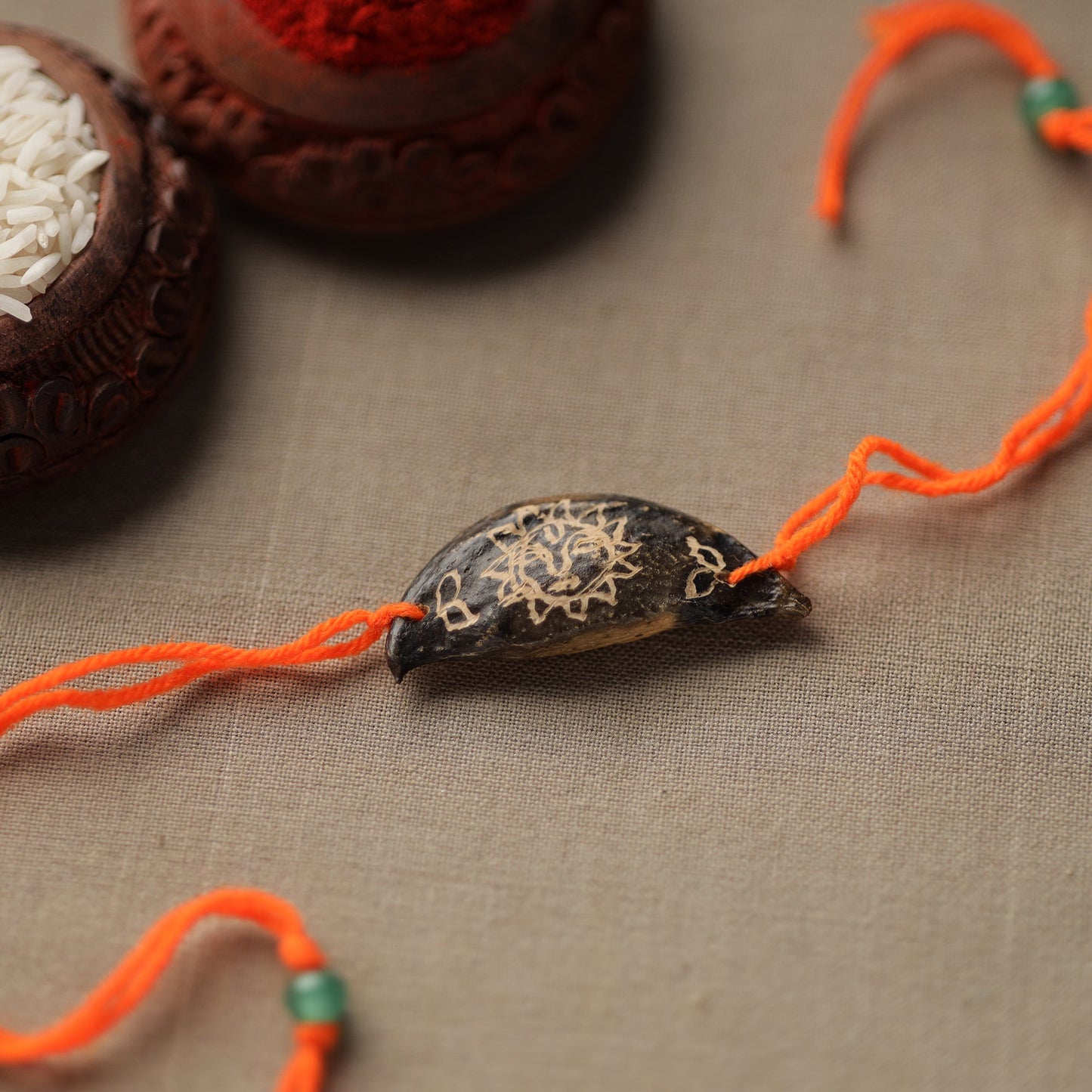 Green - Handcrafted Plantable Seed Rakhi