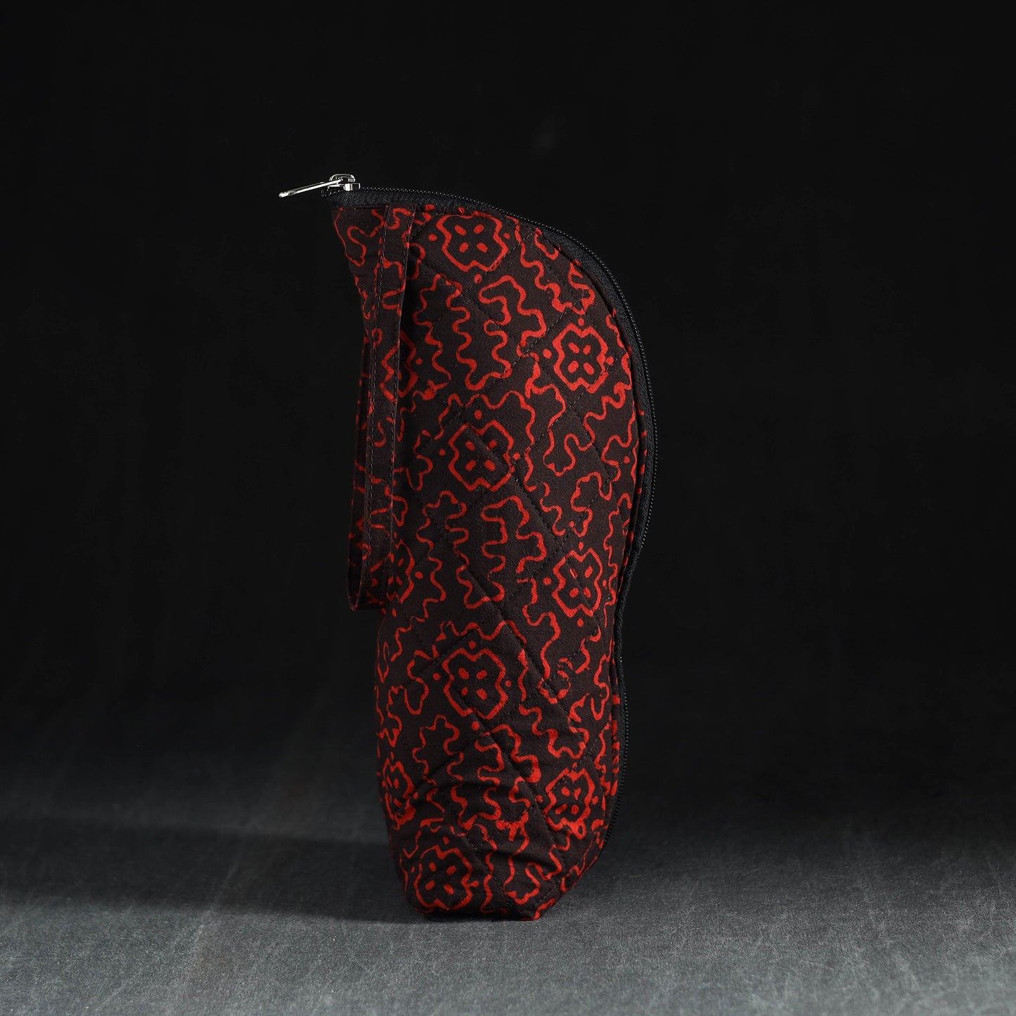 Orange Handmade Cotton 1L Water Bottle Cover