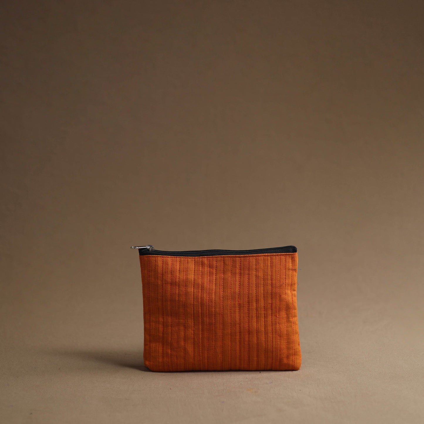 Orange - handmade cotton multipurpose utility pouches (set