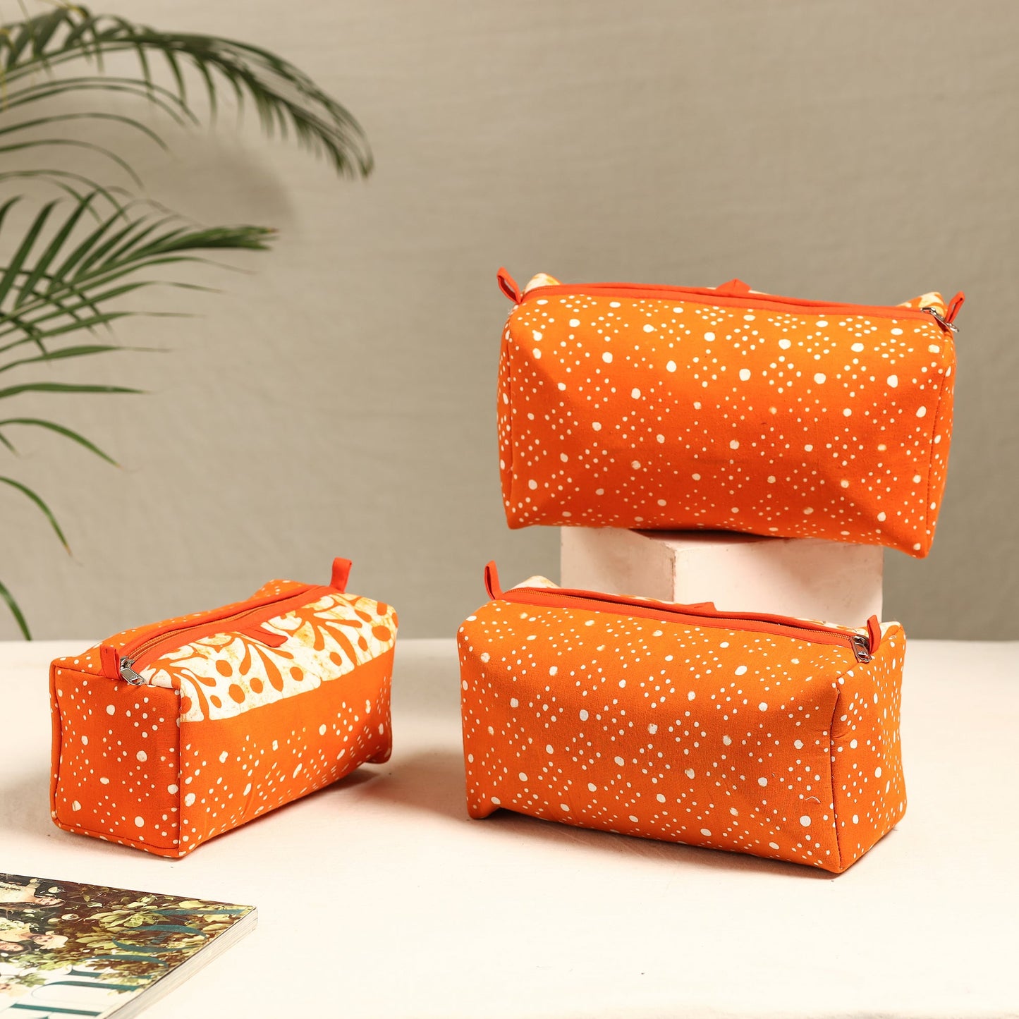 Handmade Cotton Toiletry Bags (Set of 3) 50