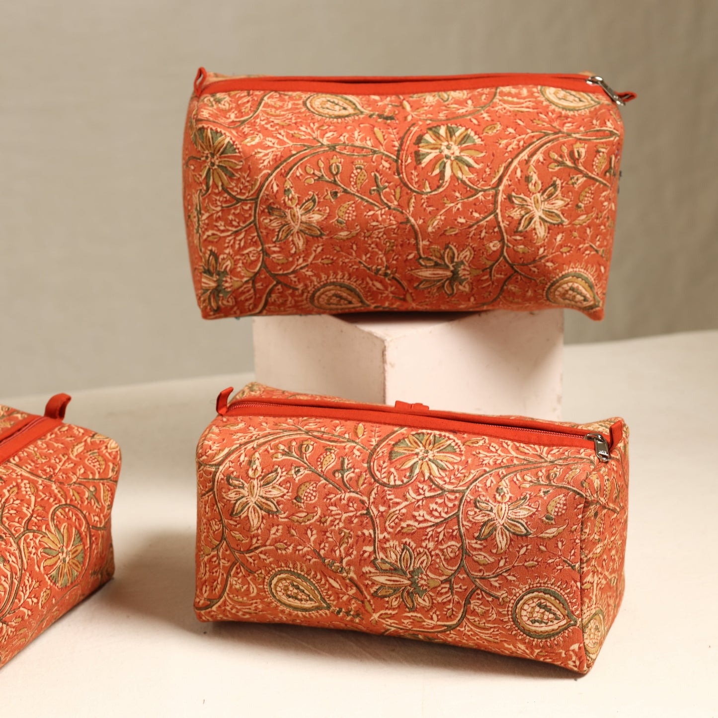 Handmade Cotton Toiletry Bags (Set of 3) 85