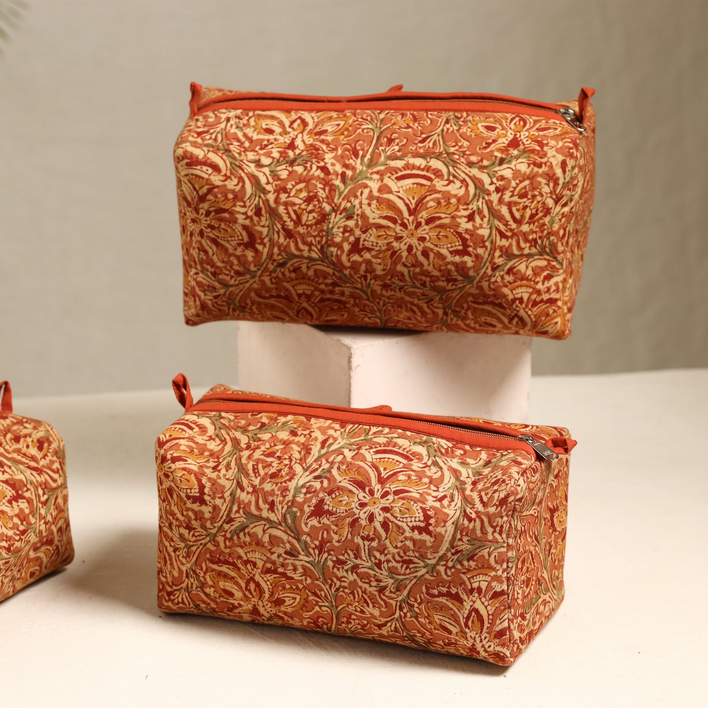 Handmade Cotton Toiletry Bags (Set of 3) 86