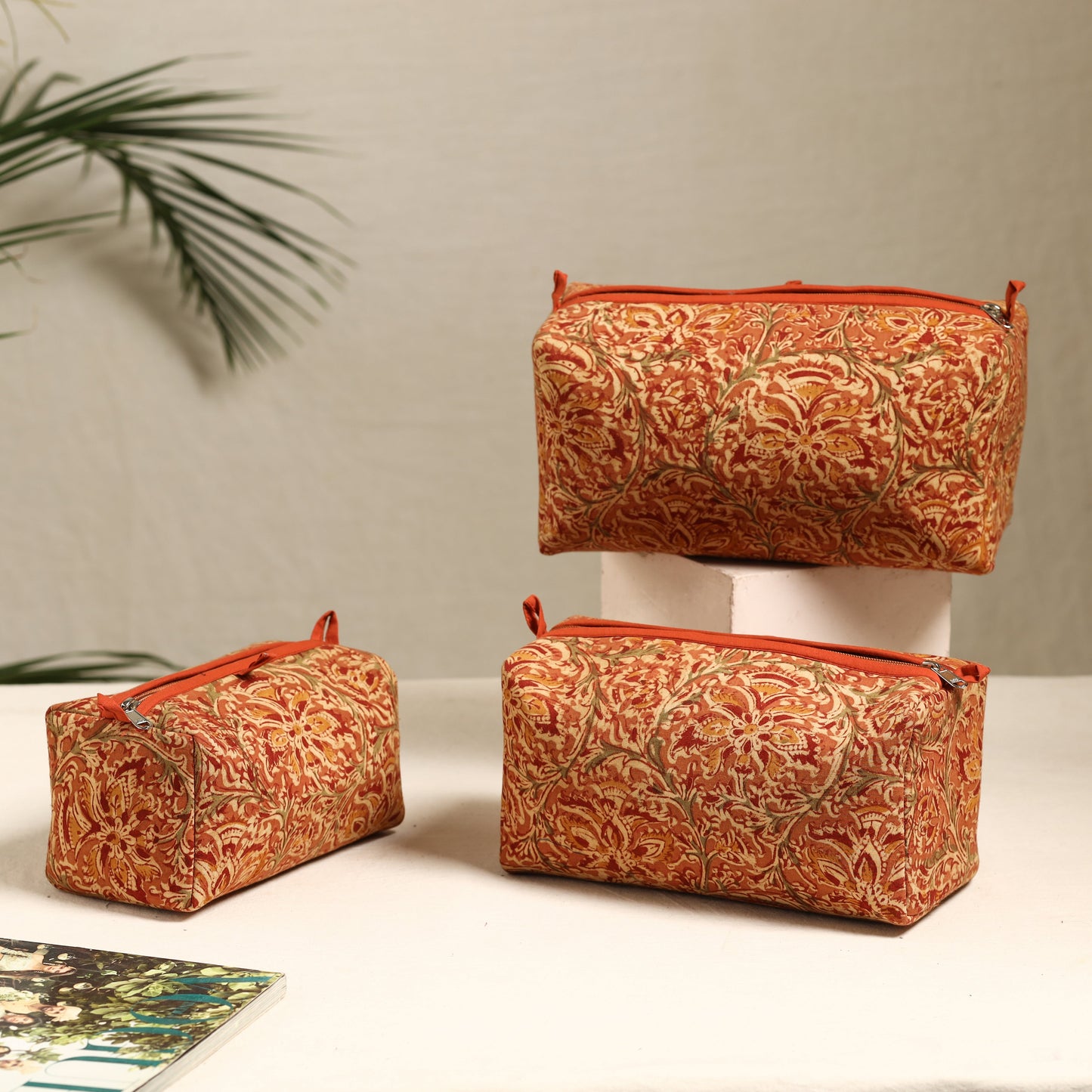 Handmade Cotton Toiletry Bags (Set of 3) 86