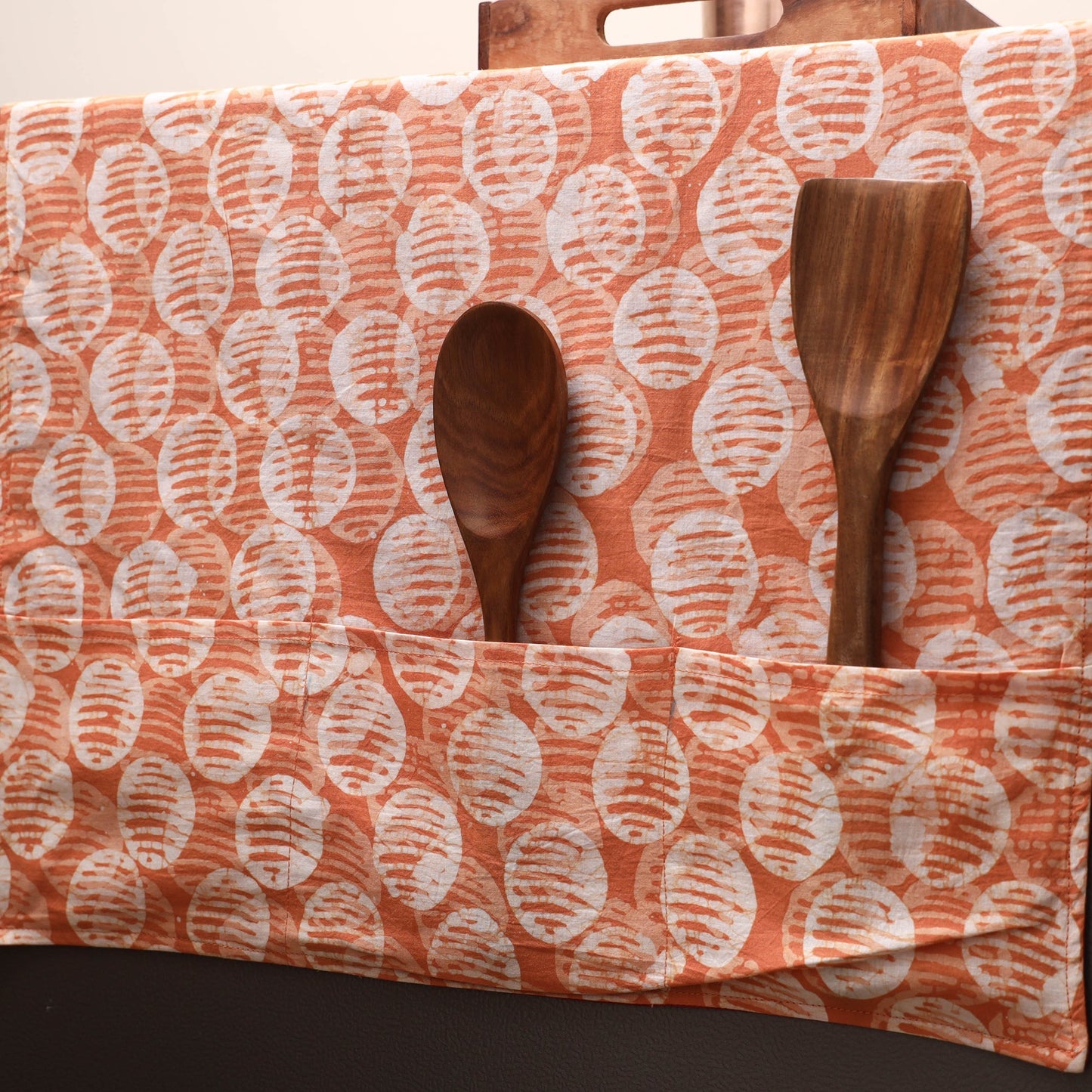 Handmade fridge top cover with multiple pockets 29