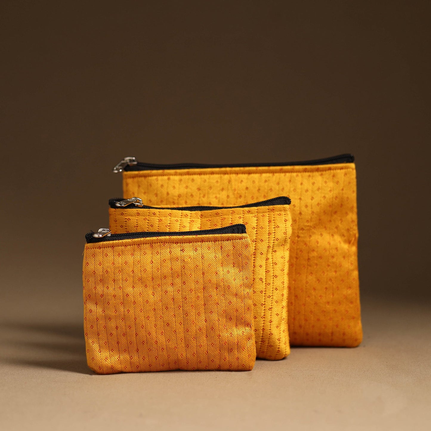 Handmade Mashru Silk Utility Pouch 35