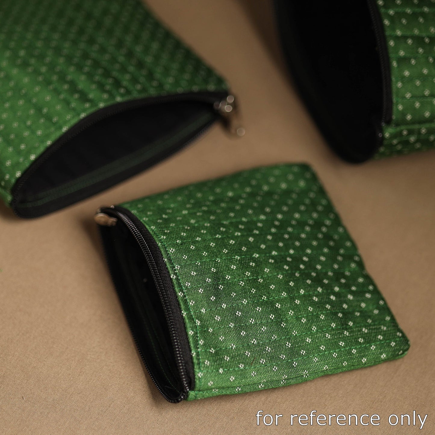 Handmade Mashru Silk Utility Pouch 35