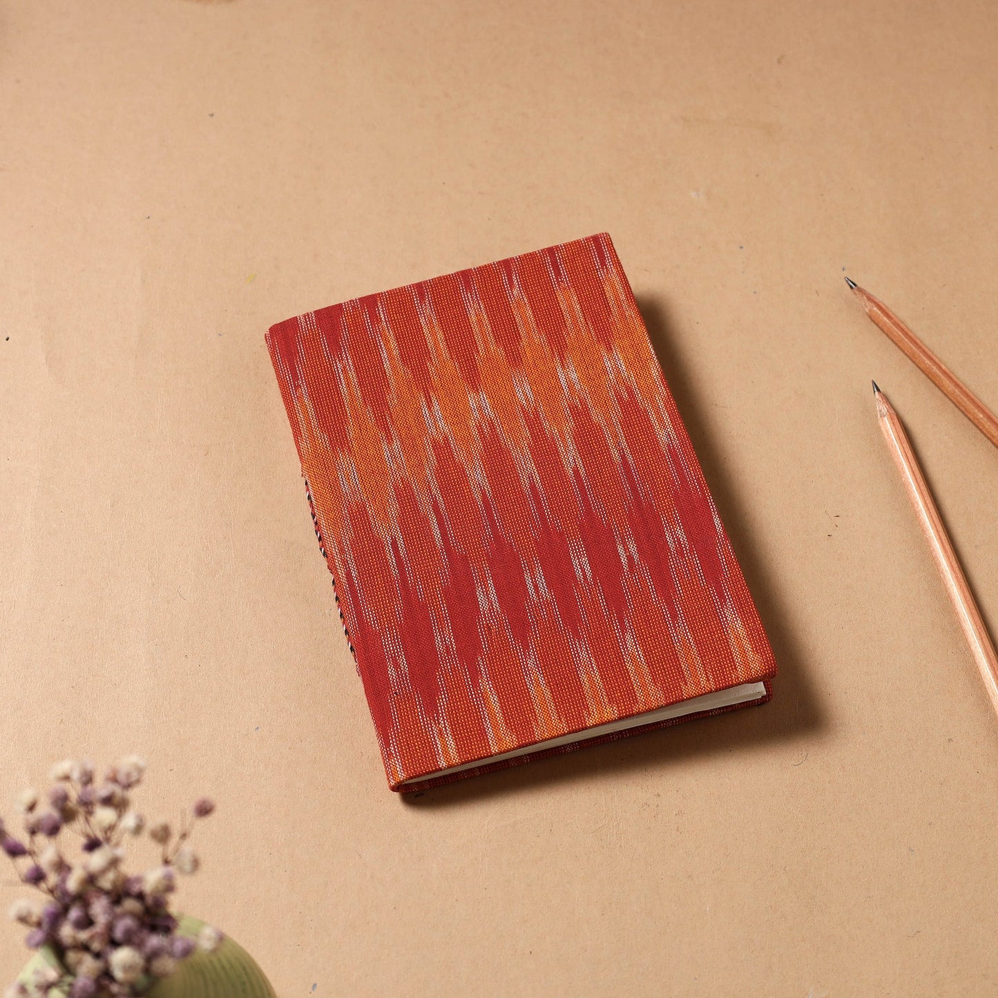Buy Ikat Fabric Cover Handmade Paper Notebook Online at iTokri.com
