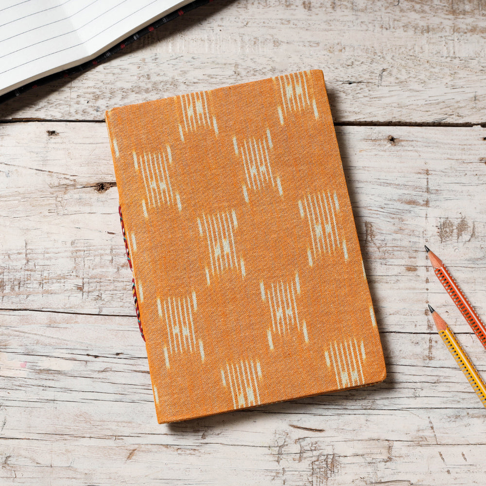 Ikat Fabric Cover Handmade Paper Notebook