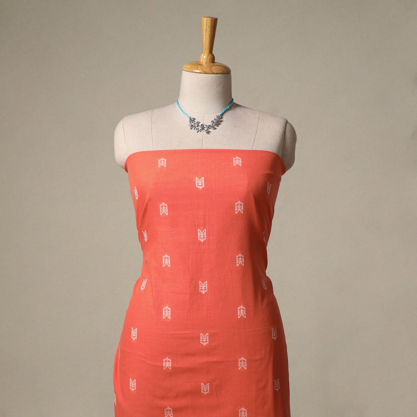Jacquard cotton 2pc unstitched dress material
